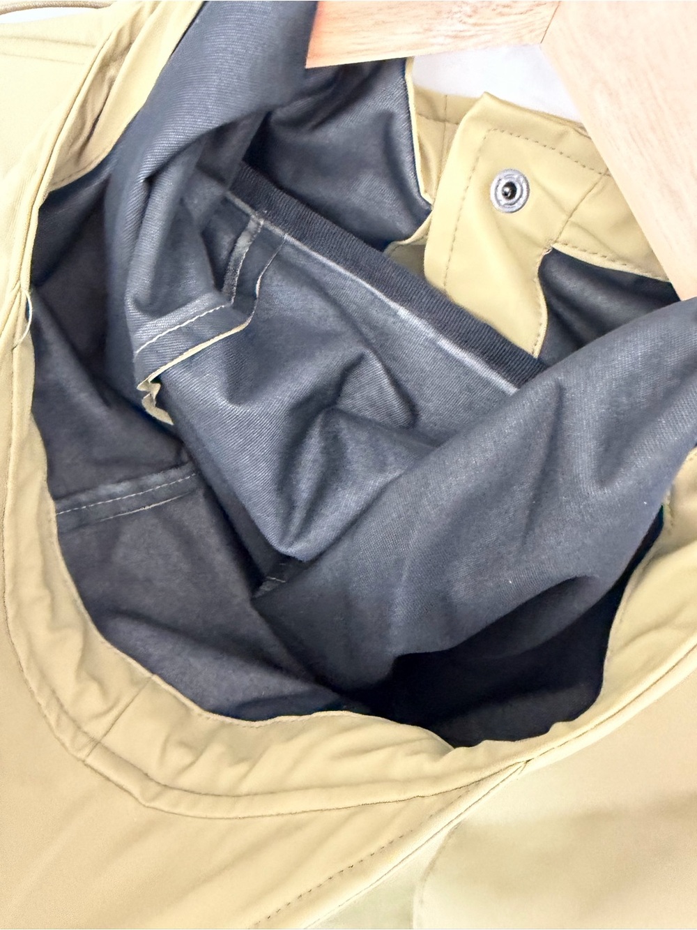 RAINS Waterproof Snap Front Rain Jacket Khaki Unisex M - Picture 4 of 6